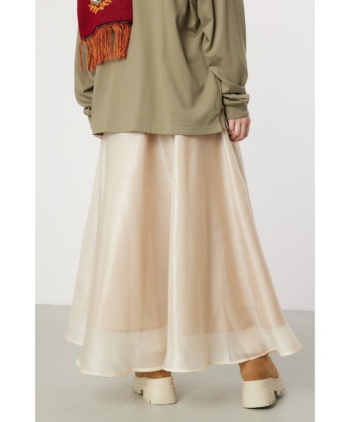 RODEO CROWNS WIDE BOWL（ロデオクラウンズワイドボウル）の「ボリュームマキシスカート（スカート・レディース・ブラック系その他/ブラウン系その他/ライトベージュ・FREE）」の17枚目の写真