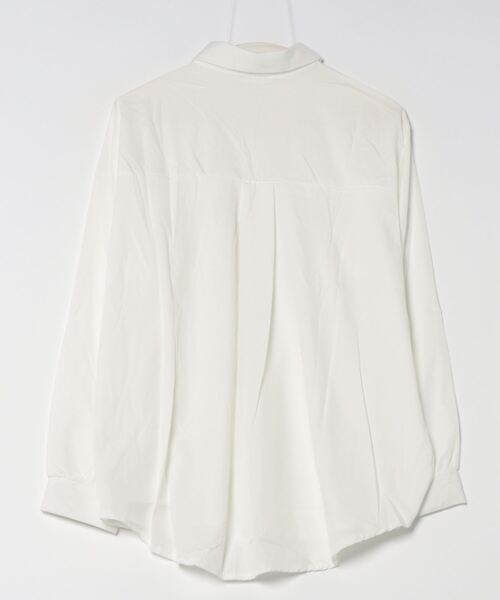 TONE SELECT WEAR(トーンセレクトウェア)の「【i-dare】韓国風 オーバーサイズ ブラウス シャツ(シャツ/ブラウス・レディース・ホワイト/ブルー・FREE)」の10枚目の写真