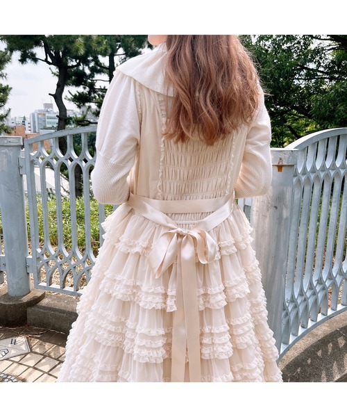 PINK HOUSE（ピンクハウス）の「リボンモチーフ使いヨークカラーニット