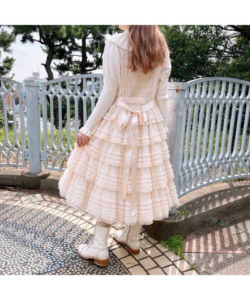 PINK HOUSE（ピンクハウス）の「リボンモチーフ使いヨークカラーニット