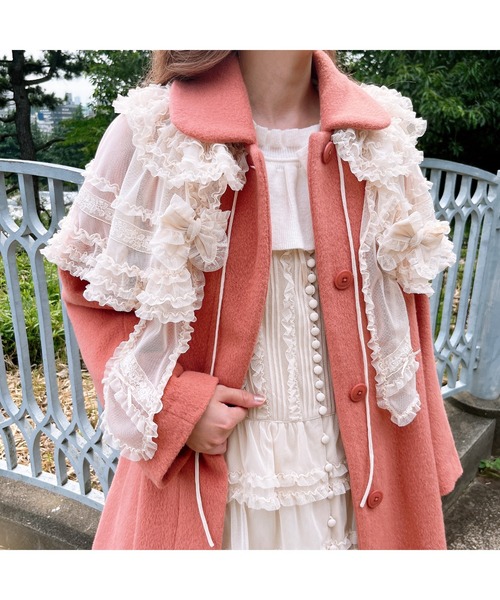 PINK HOUSE（ピンクハウス）の「リボンモチーフ使いヨークカラーニット