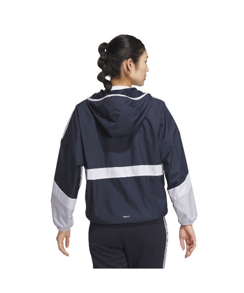 adidas（アディダス）の「アディダス adidas W TEAM ウーブンジャケット（ジャージ・レディース・ブラック/ブルー系その他・S/M/L/XL）」の3枚目の写真