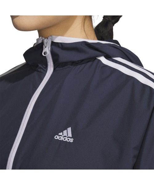 adidas（アディダス）の「アディダス adidas W TEAM ウーブンジャケット（ジャージ・レディース・ブラック/ブルー系その他・S/M/L/XL）」の5枚目の写真