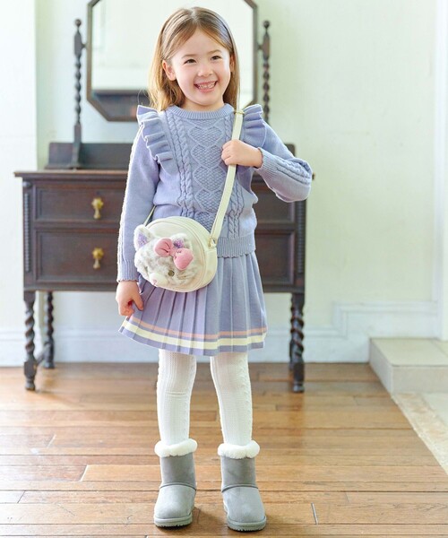 ANY（エニィ）の「プリーツニットスカート（スカート・キッズ・サックスブルー系/ピンク系/ネイビー系・130/120/110）」の8枚目の写真