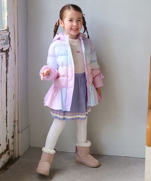 ANY（エニィ）の「プリーツニットスカート（スカート・キッズ・サックスブルー系/ピンク系/ネイビー系・130/120/110）」の12枚目の写真