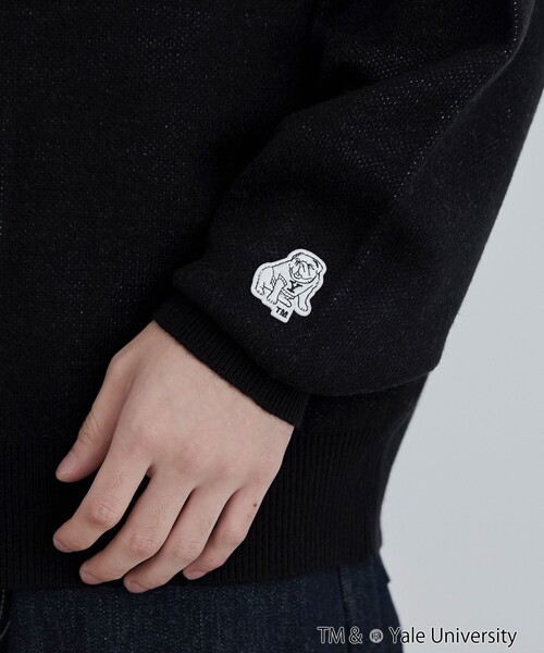 coen（コーエン）の「YALE別注ロゴクルーネックニット（ニット/セーター・メンズ・ブラック・M/L/XL）」の15枚目の写真