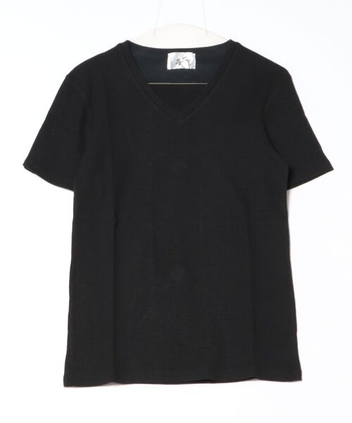 ARCHIVER(アーカイバ)の「サーマル半袖VネックTシャツ(Tシャツ/カットソー・メンズ・ネイビー/ブラック/カーキ/ホワイト・LARGE/MEDIUM/X-LARGE)」の16枚目の写真