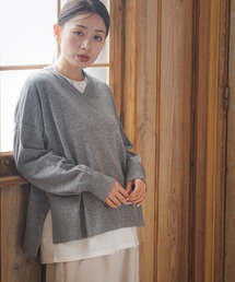 LAKOLE | 12ゲージVネックニットプルオーバー / 231672(ニット/セーター)