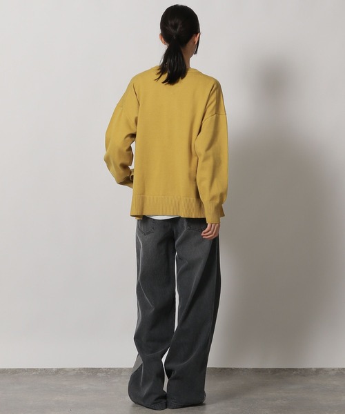 LAKOLE（ラコレ）の「12ゲージVネックニットプルオーバー / 231672（ニット/セーター・レディース・ブルー/グレー/ブラック/アイボリー/マスタード・FREE）」の16枚目の写真