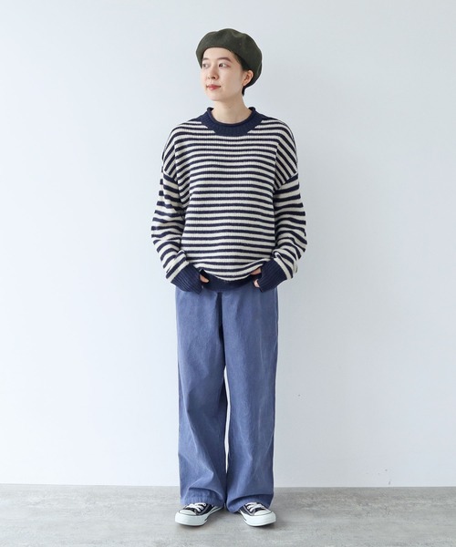 PAR ICI（パーリッシィ）の「ウールフェルトベレー帽（ハンチング/ベレー帽・レディース・ブラック/チャコールグレー・FREE）」の5枚目の写真