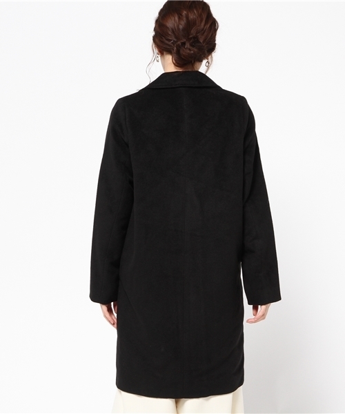 Chille anap(チルアナップ)の「ANAP/アナップ CHILLE ロング丈チェスターコート(チェスターコート・レディース・アイボリー/ブラック/ダークグレー/ネイビー/グレー・FREE)」の8枚目の写真