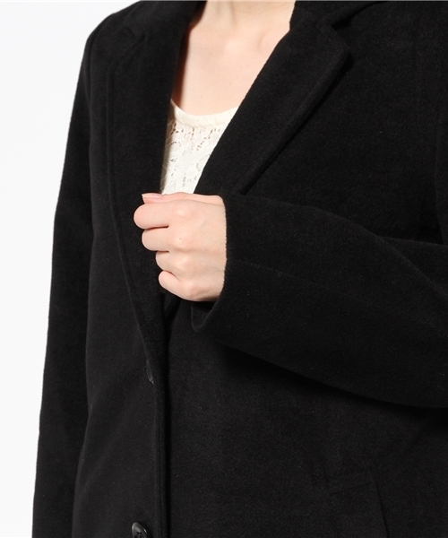 Chille anap(チルアナップ)の「ANAP/アナップ CHILLE ロング丈チェスターコート(チェスターコート・レディース・アイボリー/ブラック/ダークグレー/ネイビー/グレー・FREE)」の16枚目の写真