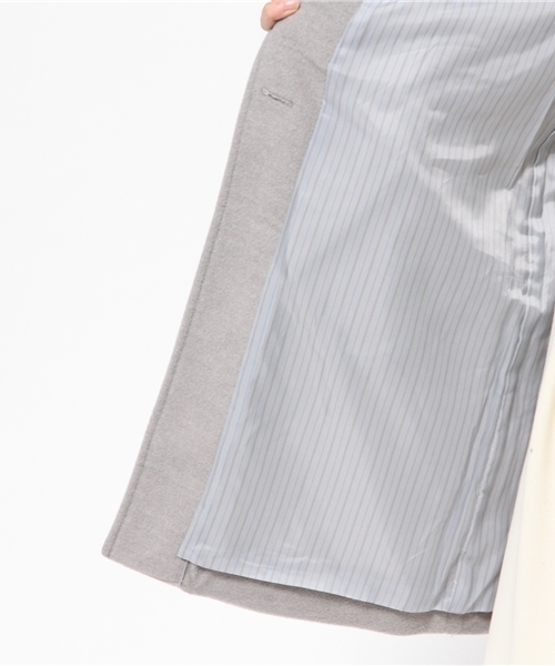 Chille anap(チルアナップ)の「ANAP/アナップ CHILLE ロング丈チェスターコート(チェスターコート・レディース・アイボリー/ブラック/ダークグレー/ネイビー/グレー・FREE)」の20枚目の写真