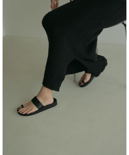 anuke（アンヌーク）の「2way Shaggy Onepiece（ワンピース・レディース・アイボリー/ブラック・36inch/38inch）」の13枚目の写真