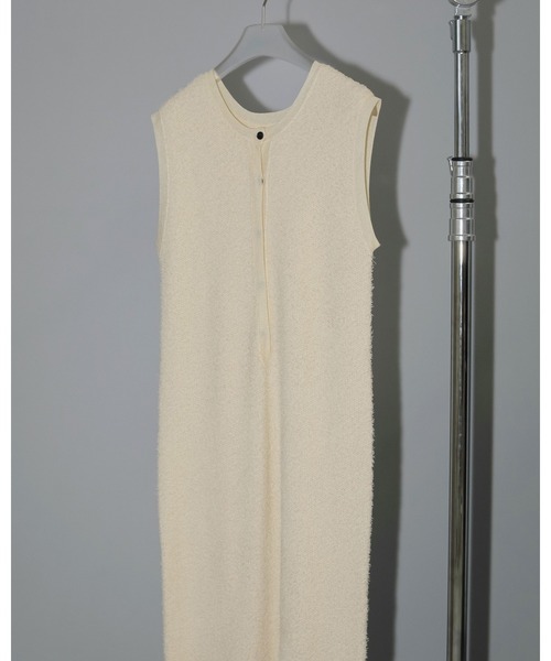 anuke（アンヌーク）の「2way Shaggy Onepiece（ワンピース・レディース・アイボリー/ブラック・36inch/38inch）」の17枚目の写真