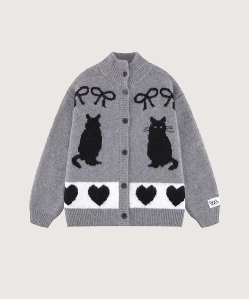 アニマルジャガードカーディガン Animal Jacquard Cardigan