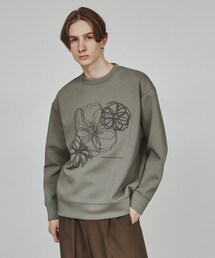 ◆フラワーエンブロ＆フロッキースウェット