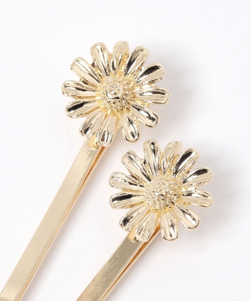 niko and...(ニコアンド)の「フラワー2SETヘアピン(ヘアピン・レディース・イエロー/グレー・0)」の5枚目の写真