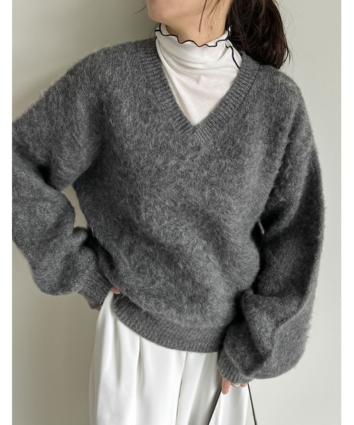 【新品】CPG　Vネック　ニット　タグ付き 洗える】PRINCE Vネック ニット （ニット・セーター）｜L size