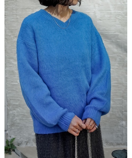 birthdeath Tokyo モヘアフィッシュネットセーター　ライトブルー birthdeath Tokyo モヘアフィッシュネットセーター ライトブルー