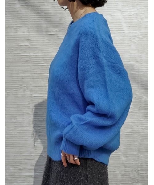 新色追加]モヘアライクVネックニットトップス（ニット/セーター）｜Re