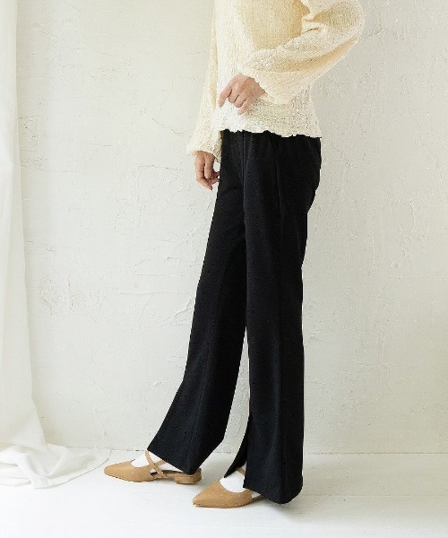 Fabby fabby（ファビィーファビィー）の「フラットストラップスリッパ（パンプス・レディース・シルバー/ベージュ/ブラック/オフホワイト・SMALL/LARGE/MEDIUM）」の15枚目の写真