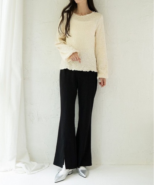 Fabby fabby（ファビィーファビィー）の「フラットストラップスリッパ（パンプス・レディース・シルバー/ベージュ/ブラック/オフホワイト・SMALL/LARGE/MEDIUM）」の18枚目の写真