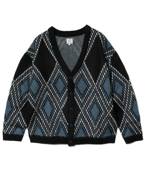 【セール】Revo./レヴォ モヘアライク ダイヤパターン カーディガン（カーディガン/ボレロ）｜Revo.（レボ）