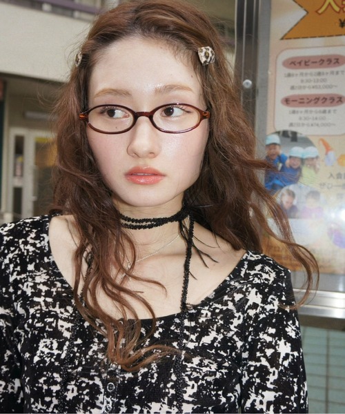 musubore(ムスボレ)の「sheer velours henry tops / ヘンリートップス(Tシャツ/カットソー・レディース・ベビーピンク/アイボリー/グレー/その他/ホワイト×ブラック・FREE)」の9枚目の写真