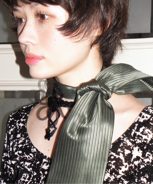 musubore(ムスボレ)の「sheer velours henry tops / ヘンリートップス(Tシャツ/カットソー・レディース・ベビーピンク/アイボリー/グレー/その他/ホワイト×ブラック・FREE)」の15枚目の写真