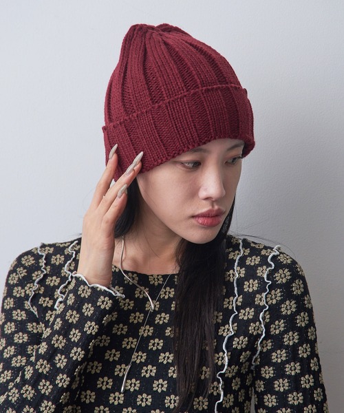 翌日発送　ニット帽 2025年新作】ワンポイント付 シャギーニット ニット帽の商品ページ｜卸