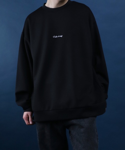 ANPAS(アンパス)の「Cardboard Knit Back Print Floral Pattern Sweatshirt/ダンボールニット バックプリント 花柄プリント トレーナー スウェット(スウェット・メンズ・ライトグレー/グレイッシュブルー/ホワイト/ブラック・L/M)」の17枚目の写真