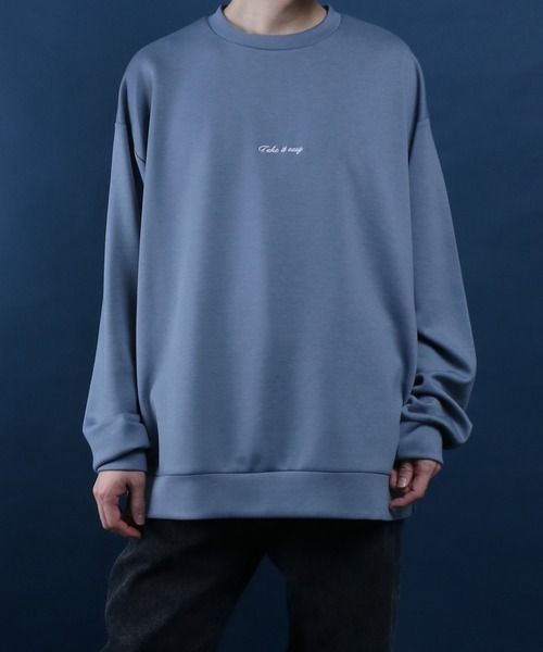 ANPAS(アンパス)の「Cardboard Knit Back Print Floral Pattern Sweatshirt/ダンボールニット バックプリント 花柄プリント トレーナー スウェット(スウェット・メンズ・ライトグレー/グレイッシュブルー/ホワイト/ブラック・L/M)」の21枚目の写真