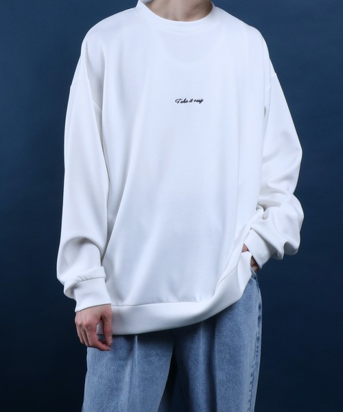 ANPAS(アンパス)の「Cardboard Knit Back Print Floral Pattern Sweatshirt/ダンボールニット バックプリント 花柄プリント トレーナー スウェット(スウェット・メンズ・ライトグレー/グレイッシュブルー/ホワイト/ブラック・L/M)」の15枚目の写真