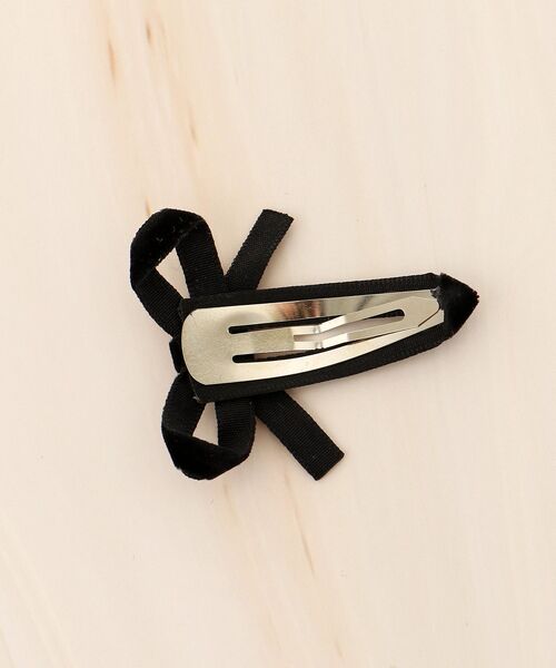 MAJESTIC LEGON(マジェスティックレゴン)の「クラシカルリボンヘアピンset(ヘアピン・レディース・ブラック/ボルドー・FREE)」の10枚目の写真