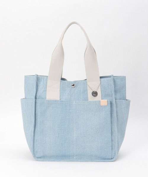 ikka（イッカ）の「キャンバスパイピングビッグトートバッグ（トートバッグ・レディース・オートミール/オフホワイト/ブルー/ブラック・FREE）」の13枚目の写真