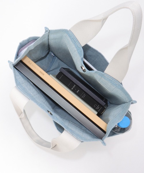 ikka（イッカ）の「キャンバスパイピングビッグトートバッグ（トートバッグ・レディース・オートミール/オフホワイト/ブルー/ブラック・FREE）」の11枚目の写真