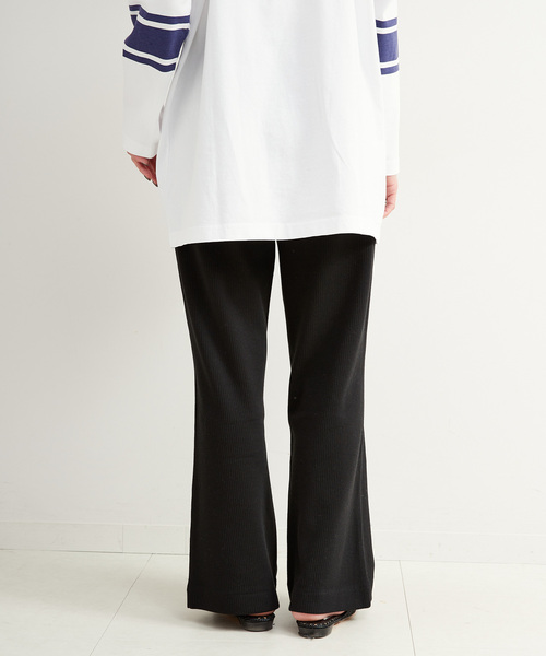 B.C STOCK(ベーセーストック)の「カットソーリブパンツ(その他パンツ・レディース・グレー/ブラック/ブラウン・FREE)」の7枚目の写真