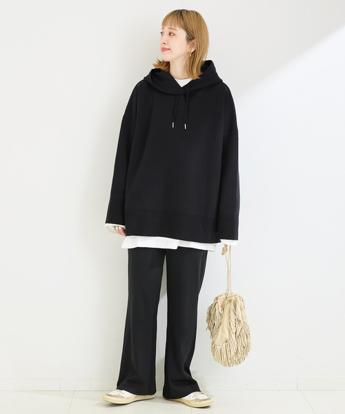 B.C STOCK(ベーセーストック)の「カットソーリブパンツ(その他パンツ・レディース・グレー/ブラック/ブラウン・FREE)」の8枚目の写真