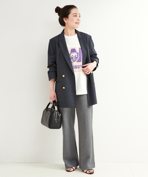 B.C STOCK(ベーセーストック)の「カットソーリブパンツ(その他パンツ・レディース・グレー/ブラック/ブラウン・FREE)」の15枚目の写真