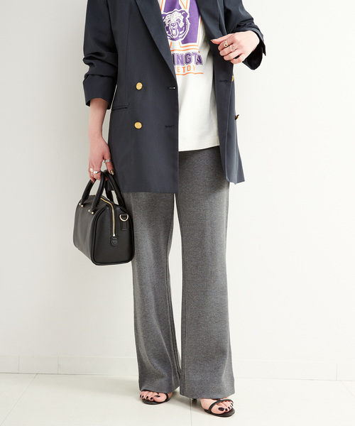 B.C STOCK(ベーセーストック)の「カットソーリブパンツ(その他パンツ・レディース・グレー/ブラック/ブラウン・FREE)」の18枚目の写真