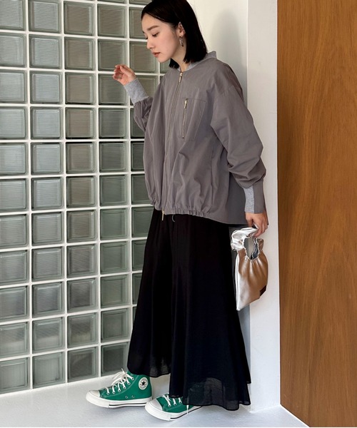 Doux archives（ドゥアルシーヴ）の「キリカエフレアスカート（スカート・レディース・ベージュ/ネイビー/ブラック/キャメル/ブルー/バーガンディー・FREE）」の8枚目の写真