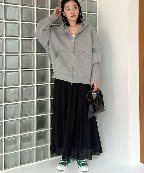 Doux archives（ドゥアルシーヴ）の「キリカエフレアスカート（スカート・レディース・ベージュ/ネイビー/ブラック/キャメル/ブルー/バーガンディー・FREE）」の14枚目の写真