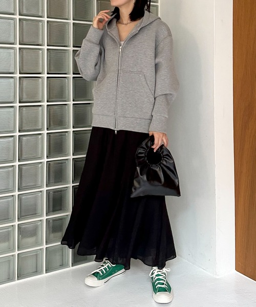 Doux archives（ドゥアルシーヴ）の「キリカエフレアスカート（スカート・レディース・ベージュ/ネイビー/ブラック/キャメル/ブルー/バーガンディー・FREE）」の15枚目の写真