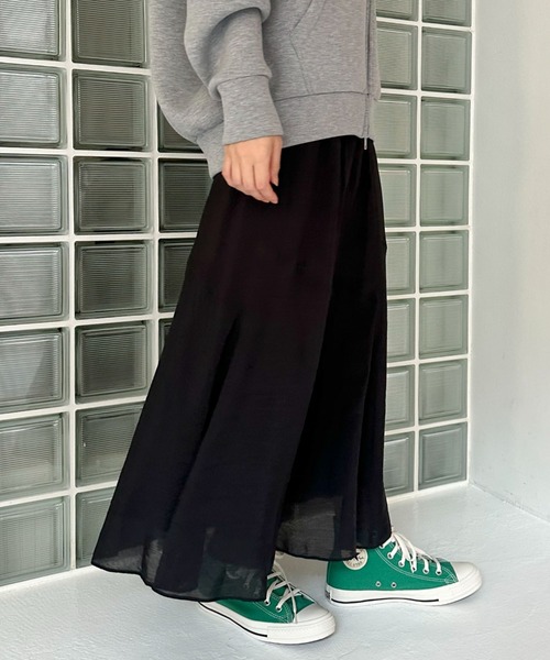 Doux archives（ドゥアルシーヴ）の「キリカエフレアスカート（スカート・レディース・ベージュ/ネイビー/ブラック/キャメル/ブルー/バーガンディー・FREE）」の18枚目の写真