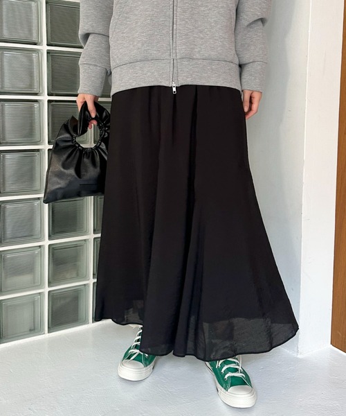 Doux archives（ドゥアルシーヴ）の「キリカエフレアスカート（スカート・レディース・ベージュ/ネイビー/ブラック/キャメル/ブルー/バーガンディー・FREE）」の21枚目の写真