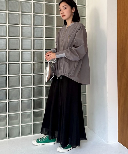 Doux archives（ドゥアルシーヴ）の「キリカエフレアスカート（スカート・レディース・ベージュ/ネイビー/ブラック/キャメル/ブルー/バーガンディー・FREE）」の12枚目の写真