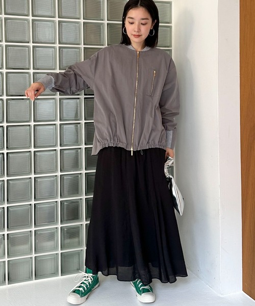 Doux archives（ドゥアルシーヴ）の「キリカエフレアスカート（スカート・レディース・ベージュ/ネイビー/ブラック/キャメル/ブルー/バーガンディー・FREE）」の10枚目の写真