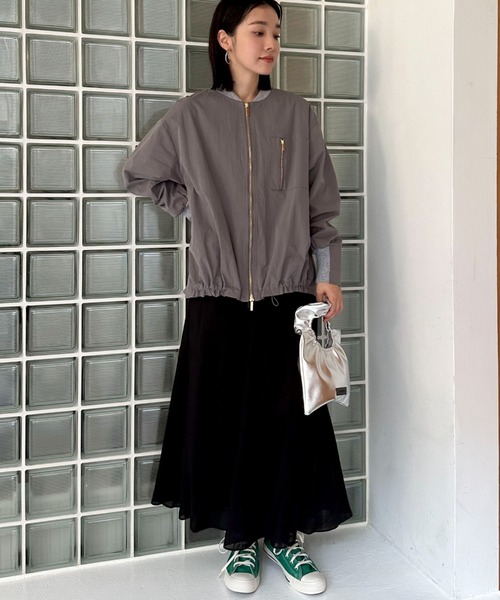 Doux archives（ドゥアルシーヴ）の「キリカエフレアスカート（スカート・レディース・ベージュ/ネイビー/ブラック/キャメル/ブルー/バーガンディー・FREE）」の11枚目の写真