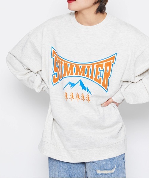 セール】SUMMIERカレッジロゴスウェット（Tシャツ/カットソー 
